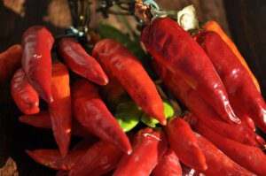 Chili für Schärfe in Ofengemüse