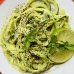 Zucchini Nudeln, Zoodles, sind leckere Low carb Spaghetti