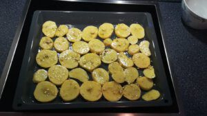 Blechkartoffeln für Essen wie Zuhause